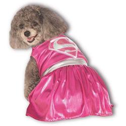 Rubies Costume DC Heroes and Villains Collection Pet Costume-Pink Supergirl