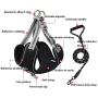 DomKim No-Pull Dog Harness and Leash Set, Heavy Duty Front Clip Dog Harnesses with Leashes for Medium Large Dogs Daily Use Outdoor Reflective Adjustable Dog Vest Collar for Training Walking Hiking