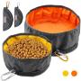 LumoLeaf Collapsible Dog Travel Bowls, Large Lightweight Foldable Bowl, Water and Food Bowls for Pets Dogs Cats with Zipper