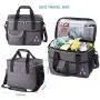 Pet Travel Bag for Dogs & Cats - Tote Organizer Bag for Dog Travel, Airline Approved - Includes Dog Travel Bag, 2 X Collapsible Bowls, 2 X Food Storage Containers by Vuudh (Grey) Pet Travel Bag for Dogs & Cats - Tote Organizer Bag for Dog Travel, Airline Approved - Includes Dog Travel Bag, 2 X Collapsible Bowls, 2 X Food Storage Containers by Vuudh (Grey)