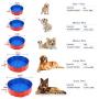 mcgrady1xm Collapsible Pet Dog Bath Pool, Kiddie Pool Hard Plastic Foldable Bathing Tub PVC Outdoor Pools for Dogs Cat Kid