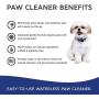 FUROVO Made in USA Natural Plant-Based Waterless Dog Paw Cleaner Shampoo Rinse-Free Solution with Portable Attached Cleaning Brush Head + Microfiber Towel for Dogs, Cats & Puppies