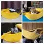 Runing Pet Banana Cat Bed House,Dog Bed,Pet Bed Soft Cat Cuddle Bed Cute Banana, Lovely Pet Supplies for Cats Kittens Bed,Yellow