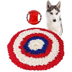 Snuffle Mat，Dog Puzzle Toys，Snuffle Mat for Dogs Rainbow Medium Small Pet Machine Washable Indoor Game Feed Treat Food Interactive Dispensing
