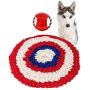 Snuffle Mat，Dog Puzzle Toys，Snuffle Mat for Dogs Rainbow Medium Small Pet Machine Washable Indoor Game Feed Treat Food Interactive Dispensing