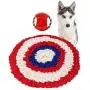 Snuffle Mat，Dog Puzzle Toys，Snuffle Mat for Dogs Rainbow Medium Small Pet Machine Washable Indoor Game Feed Treat Food Interactive Dispensing