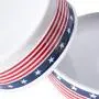 Bone Dry Stars & Stripes Patriotic Flag Ceramic Pet Bowl Bone Dry Stars & Stripes Patriotic Flag Ceramic Pet Bowl