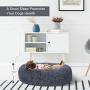 MIXJOY Calming Dog Bed for Small Medium Large Dogs, Faux Fur Donut Cat Puppy Bed, Self Warming Indoor Sleeping Pet Bed, Washable Anti-Anxiety Dog Cushion Multiple Color