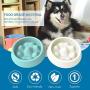 Dimgogo Slow Feeder Dog Bowls, Dog Food Bowl Slow Eating Dog Bowl Interactive Bloat Stop Dog Bowls Non Slip Puzzle Bowl Preventing Choking Healthy Dogs Cats Bowl Come with Free Puppy Dog Chew Toys