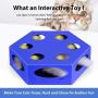 WINGPET Interactive Cat Toys Electronic - Newest Version Smart Motion Cat Toy Automatic with Worm Tail & Catnip Ball Random Rotating, Pet Kitten Stimulation Toys (Auto Off Timer, Battery Included)