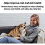 Nidawi Dog Grooming Brush and Deshedding Tool for Detangling Loose Hair and Undercoat, Helps Reduce Tangles, Shedding, and Mats in Long Fur, Gentle and Stress Free
