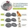 Aibada Double Collapsible Dog Bowl, Food Grade Silicone BPA Free Portable Dog Bowl, Foldable Cup Dish for Pet Cat Food Water Feeding Portable Travel Bowl Aibada Double Collapsible Dog Bowl, Food Grade Silicone BPA Free Portable Dog Bowl, Foldable Cup Dish for Pet Cat Food Water Feeding Portable Travel Bowl