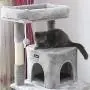Toozey Cat Tree, 41.3 Inches Multi-Level Cat Tower with 2 Condos, Scratching Posts and Ramp, Soft Plush Cat Houses for Indoor Cats, Made with CARB-Certified Boards Toozey Cat Tree, 41.3 Inches Multi-Level Cat Tower with 2 Condos, Scratching Posts and Ramp, Soft Plush Cat Houses for Indoor Cats, Made with CARB-Certified Boards