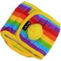 SQHZJ0 Pet Dog Nappy Pants Cotton Physiological Underwear Wrap Belly Band Pets Tighten Sanitary Briefs Pants for Male Dog Rainbow