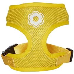 Mirage Pet Products Daisy Design Soft Mesh Dog Harnesses, Small, Yellow