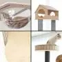 SAsagi Solid Wood Large Cat Tree,Multi-Level Scratching Board Cat Furniture Tower House Cat Nest Toy Can Multi-Places for Play Sleep Grinding Claws SAsagi Solid Wood Large Cat Tree,Multi-Level Scratching Board Cat Furniture Tower House Cat Nest Toy Can Multi-Places for Play Sleep Grinding Claws