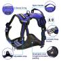 WINSEE Dog Harness No Pull, Pet Harnesses with Dog Collar, Adjustable Reflective Oxford Outdoor Vest, Front/Back Leash Clips for Small, Medium, Large, Extra Large Dogs, Easy Control Handle for Walking