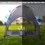 Fit Choice The Elevated Dog Bed with Canopy, Outdoor Dog Bed, Pet Canopy with Cot, Premium 210D Polyester Canopy, Deluxe 600D PVC W/ 2x1 Textilene, W/Carrying Bag