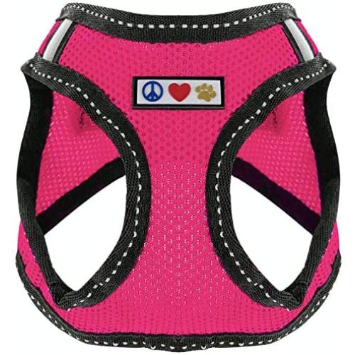 Pawtitas Pet Reflective Mesh Dog Harness, Step in or Vest Harness Dog Training Walking of Your Puppy/Dog - No More Pulling, Tugging, Choking