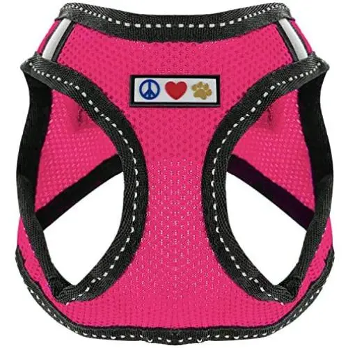 Pawtitas Pet Reflective Mesh Dog Harness, Step in or Vest Harness Dog Training Walking of Your Puppy/Dog - No More Pulling, Tugging, Choking Pawtitas Pet Reflective Mesh Dog Harness, Step in or Vest Harness Dog Training Walking of Your Puppy/Dog - No More Pulling, Tugging, Choking