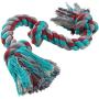 Flossy Chews Cottonblend Color 3-Knot Rope Tug, Large, 25-Inch