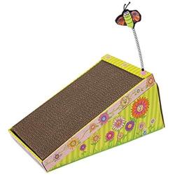 FATCAT Big Mamas Scratch n Play Ramp Reversible Cardboard Toy and Catnip Included