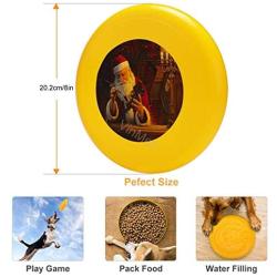 Pet Frisbee Flying Disc Dog Toy - Multifunction Christmas Eve Touch Up Greg Olsen