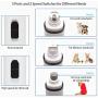 Dog Nail Grinder, Electric Rechargeable Pet Nail Trimmer, Quiet Painless Paws Claw Care Grooming Smoothing for Small Medium Large Dogs Cats White (2020 Upgraded)