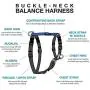 Blue-9 Pet Products Buckle-Neck Balance Harness, 6-Point Adjustable No-Pull Harness, Ideal for Dog Training, Made in The USA, Blue, Medium