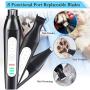 MaikcQ 3 in1 Dog Nail Grinder, 3-Speed Electric Nail Trimmer, for Cats, Large, Medium & Small Dogs, Painless & Quiet Pet Nail Clipper Paw Grooming Tool