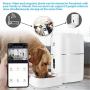 Zacro 6L Automatic Cat Dog Feeder - WiFi Automatic Pet Smart Feeder Food Dispenser, 1080P HD WiFi Pet Camera with Night Vision and 2-Way Audio Communication, Wi-Fi Enabled App for iOS/Android