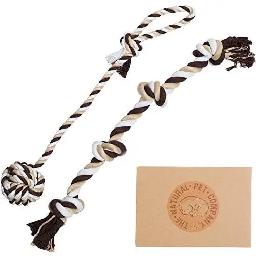 The Natural Pet Company Two Fantastic Quality Dog Toys in Beautiful Gift Box (Tug-of-War Dog Rope Toy Double Pack) (for Interactive Play with Your Dog) The Natural Pet Company Two Fantastic Quality Dog Toys in Beautiful Gift Box (Tug-of-War Dog Rope Toy Double Pack) (for Interactive Play with Your Dog)
