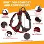 My Busy Dog Harness Vest | No Pull, Easy On/Off, Front/Back Metal Leash Attachments, Handle, Reflective, Secure Fit | Perfect for Small Medium Large Dogs | Size Chart in Pictures My Busy Dog Harness Vest | No Pull, Easy On/Off, Front/Back Metal Leash Attachments, Handle, Reflective, Secure Fit | Perfect for Small Medium Large Dogs | Size Chart in Pictures
