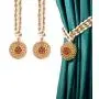 Tayis Curtain Tiebacks - Hand Weaving Cotton Ropes Tie Backs - Sparking Crystal Gold Metal Flower Curtain Buckle for Home Office Decorative (Champagne Gold,2 Pack) Tayis Curtain Tiebacks - Hand Weaving Cotton Ropes Tie Backs - Sparking Crystal Gold Metal Flower Curtain Buckle for Home Office Decorative (Champagne Gold,2 Pack)