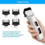 Nicewell Dog Clippers Cat Shaver, Low Noise Pet Grooming and Trimming Clippers Kit, USB Rechargeable Cordless Dog and Cat Grooming Set, Detachable Blade (Concise White)