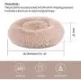 EDUJIN Fluffy Donut Cuddler Pet Bed, Cat and Dog Calming Indoor Cushion Bed with Non-Slip Bottom for Improved Sleep, Machine Washable Long Plush Soft Round Sofa Bed - 20/24 Inch for Puppy and Kitties EDUJIN Fluffy Donut Cuddler Pet Bed, Cat and Dog Calming Indoor Cushion Bed with Non-Slip Bottom for Improved Sleep, Machine Washable Long Plush Soft Round Sofa Bed - 20/24 Inch for Puppy and Kitties