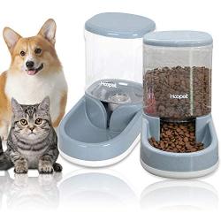 LeYoMiao Automatic Pet Feeder Medium and Small Pet Automatic Food Feeder and Drinker Set 3.8 L, Dog Travel Supplies Feeder and Drinker Cat Rabbit Pet Animal