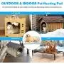 Outdoor Pet Heating Pads for Dog,Soft Electric Blanket Auto Temperature Control,Heated Mat for Dog House,Whelping Supply for Pregnant New Born Stray Feral Cat Puppy,Safe (L: 27.6 x 15.7, Gray)