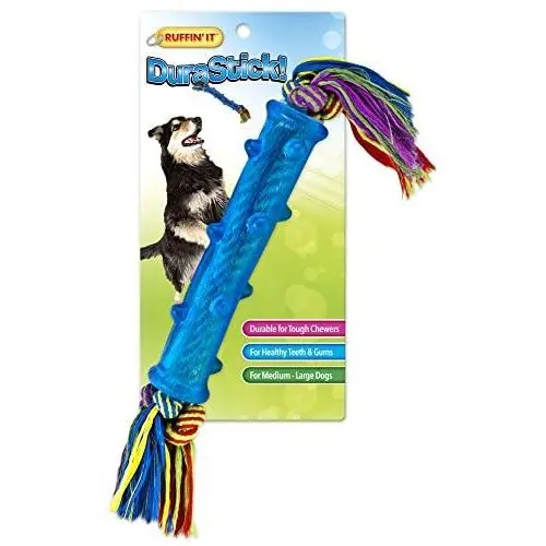 RUFFIN IT Dura-Stick and Rope Chew Toy, Large RUFFIN IT Dura-Stick and Rope Chew Toy, Large