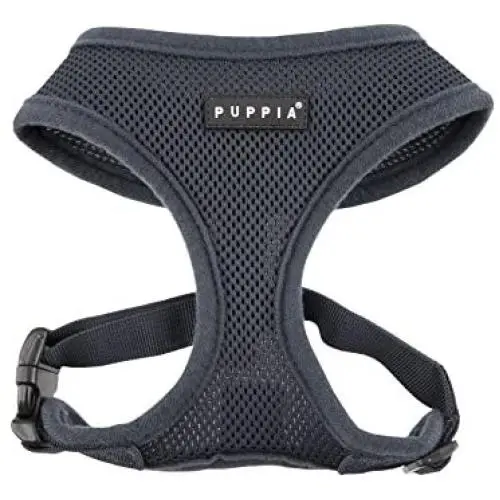 Authentic Puppia Soft Harness, Grey, XX-Large Authentic Puppia Soft Harness, Grey, XX-Large