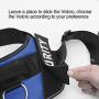 Orinci Reflective Dog Harness，Easy On and Off Pet Vest Harness Breathable Adjustable Pet Vest with Handle for Outdoor Walking-No More Pulling or Tugging（Blue，S