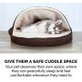 Furhaven Pet - Plush Ergonomic Orthopedic Foam Mattress Dog Bed, Round Snuggery Hooded Dog Bed, and ThermaNAP Self-Warming Quilted Cat Bed Pad for Dogs and Cats - Multiple Styles, Sizes, and Colors