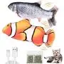 CovertSafe 2-Pack Moving Cat Kicker Fish Toy,Moving Fish Cat Toy,Wiggle Fish Catnip Toys, Interactive Cat Toy, Realistic Flopping Fish, Fun Toy for Cat Exercise CovertSafe 2-Pack Moving Cat Kicker Fish Toy,Moving Fish Cat Toy,Wiggle Fish Catnip Toys, Interactive Cat Toy, Realistic Flopping Fish, Fun Toy for Cat Exercise