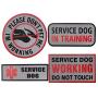 Service Dog Patches,Dont PET ME Im Working,Working Do Not Touch,Service Dog in Training,Reflective Dog Patches for Dog Vest Harnesses,Collars,Leashes,Backpack -(Bundle 4 Pieces)