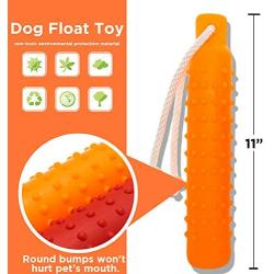 Segzwlor Dog Float Toy - Interactive Training Bumper & Fetching Dog Retrieving Dummy Outdoor - Lightweight for Float on The Water Pool Fetch Rope Dummie Toys - Suit for Small, Medium, Large Dogs