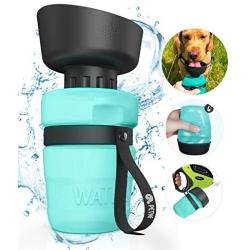 petnf Portable Dog Water Bottle,Upgraded 2 in 1 Pet Travel Bottle and Bowl,Leakproof Pet Drinking Bottle for Dog Cat Outdoor Hiking Walking,Lightweight Large Capacity Water Bottles,BPA Free