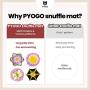 PYOGO Snuffle Mat for Dog - Indoor Activity for Boredom - Slow Feeding Food Bowl - Encourage Foraging Skill - Interactive Training Puzzle Toy - Washable Durable