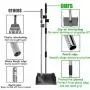 LUFFWELL Dog Pooper Scooper, Extra Large Metal Aluminum Tray Rake and Spade Poop Scoop Set, Adjustable Steel Stainless Long Handle for Heavy Duty, Great for Pet Waste Removal Lawns, Gravel
