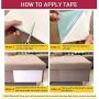 Cat Scratch Deterrent Tape - 12 x 17 Inches 8 PCS - Furniture Protector from Pet Scratch, Clear Double Side Anti-Scratch Cats Training Tape Sheets - Couch, Door, Walls, Carpet Protector – Residue Free