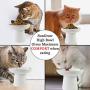 Cat bowl with stand, Suitable eating height for pets, Easy cleaning for you, raised food bowl, Stress-free meal time for your cats, Stoneware feeding station